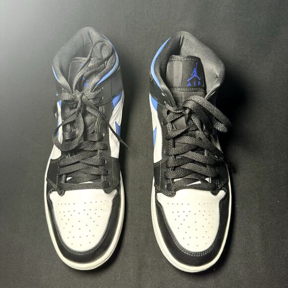 Size 9.5 - Nike Air Jordan 1 Mid Racer Blue 2021 Men's Shoes - Picture 4 of 8